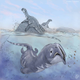 Illustration for article titled Atopodentatus: zipper-faced Triassic reptile of land and sea